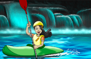Sally kayaking (Adventure Challenge)