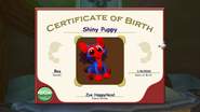 Birth certificate for a StingWing (World of JumpStart)