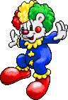 Pierre as a clown