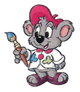 A sticker of Kisha from a Scholastic workbook