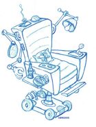 2005 concept art of Polly's chair, by Chris Williams