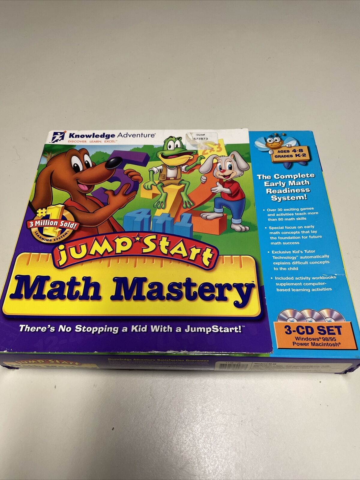 Jump Start Kindergarten, 1998, CD-ROM Windows 95 98 3.1 Learn Computer Game