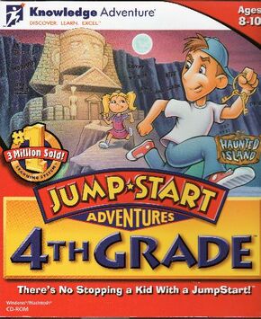 JumpStart Adventures 4th Grade 1996 Game Cover