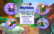 A loading screen featuring Mythies from JumpStart Junior