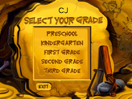 Grade selection screen
