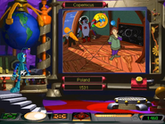 Cosmobot tricking Copernicus that the Earth revolves around Polly.
