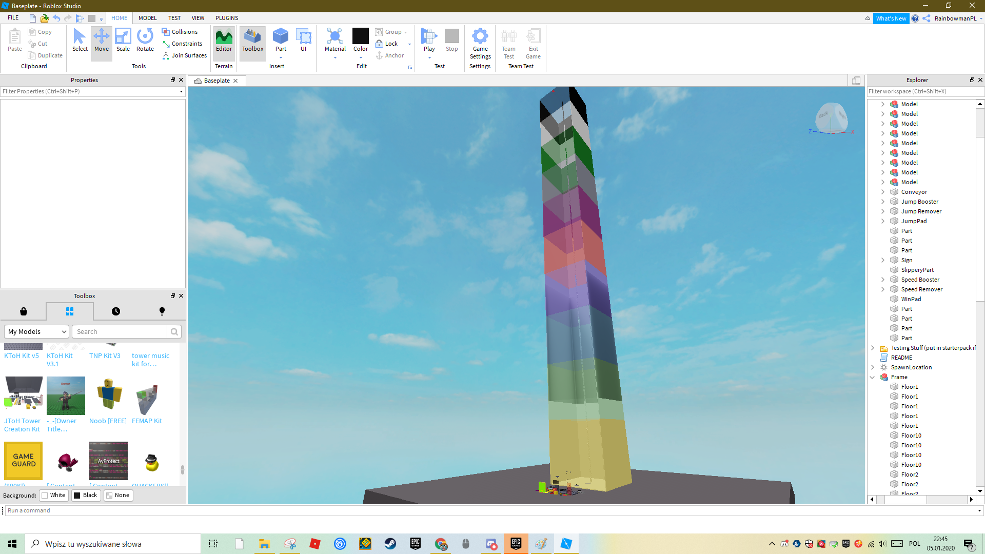 Tower Of One Truss Jtoh S Easiest Towers Wiki Fandom - roblox studio rotate part