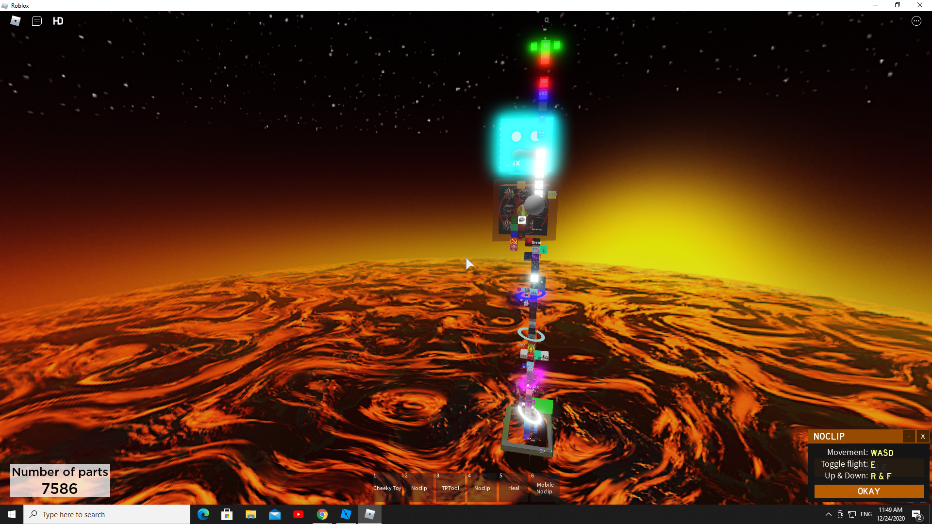 universal noclip roblox