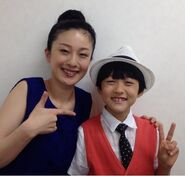 With Kai Kobayashi at the premiere.