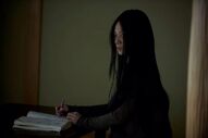 Kayako's ghost in her human form with her journal.