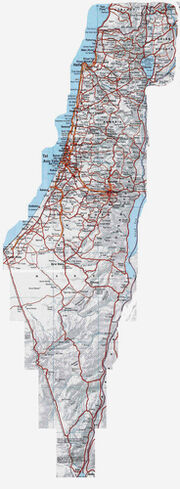 Mapa de Israel - Locais visitados