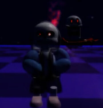 hyper dust sans (Old version). - Roblox