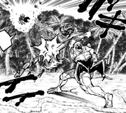 Dagon hits Naobito.