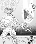 Hajime uses chlorine gas to poison Hakari.