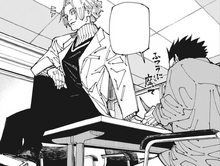 Charles submitting his manga