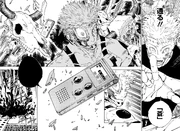 Sukuna is caught off-guard by Yuta's strategy.