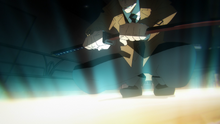 Kusakabe using Evening Moon Sword Drawing (Anime)