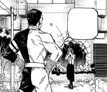 Takaba standing off with Hazenoki