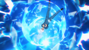 Satoru using Blue in Season 2's "Ao no Sumika" opening.