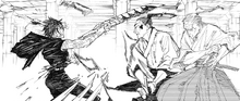 Ogi counters Maki's attack