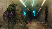 Yuji overpowering the Grasshopper Curse (Anime)