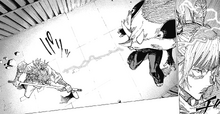 Kashimo attacks Triceratops Mode