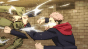 Yuji match punches with Ko-Guy...