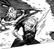 Yuji avoids Mahito's new form while charging cursed energy