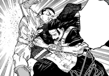 Kenjaku elbows Takaba