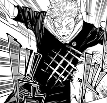 Yuji is hit by Cleave