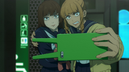 Nanako using her cursed technique to escape from Jogo with Mimiko.
