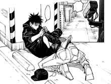 Megumi chokes out the second lookout