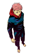 Yuji Itadori (Fanbook).png (598 КБ) Юдзи после инцидента в Сибуе.