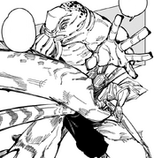 Death swarm devouring Naobito.