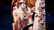 Nobara using Resonance to stun Eso and Kechizu (Anime).png