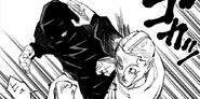 Ino elbowing his opponent.