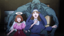 Yuji saving civilians from Transfigured Humans (Anime)