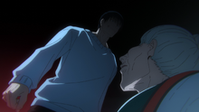 Toji attacking Ogami (Anime)