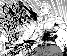 Kashimo fatally wounds Hakari