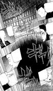 Shoko realizes that Gojo changed the conditions of his barrier.