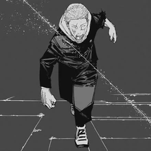 Yuji hit by Dismantle