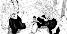 Sukuna with Mahoraga and Agito
