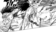 Hajime punches Sukuna
