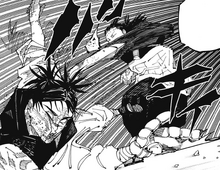 Kenjaku knocks down Choso