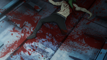 Niji Ebina's corpse (Anime)