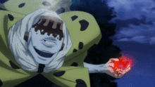 Jogo using flames on Gojo