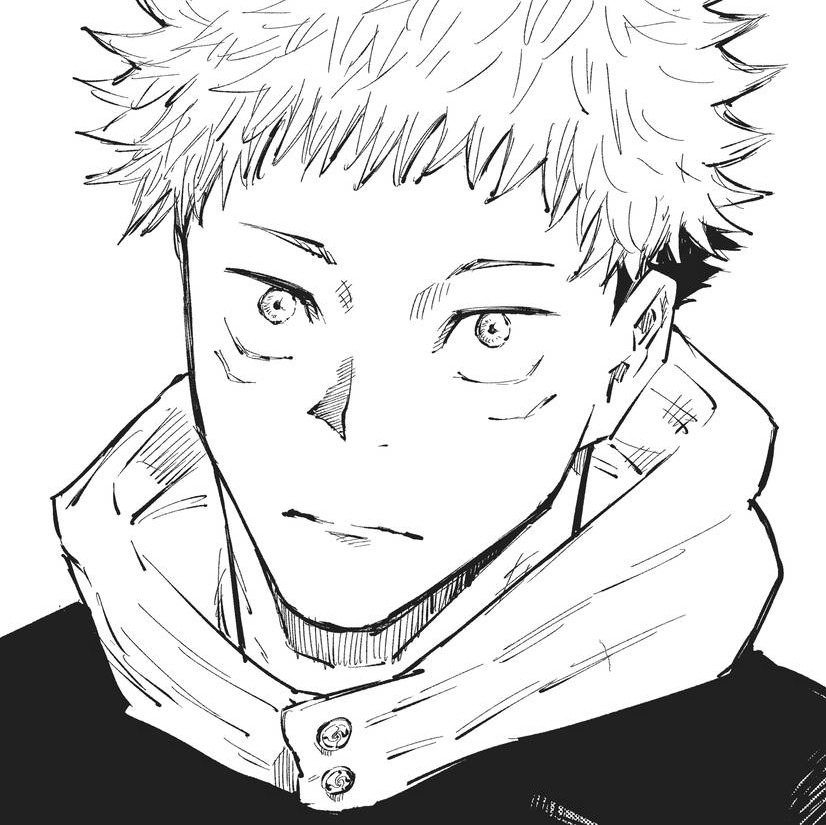 Jujutsu kaisen jujutsu kaisen, cabello blanco, de perfil