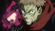 Yuji fighting for his life.