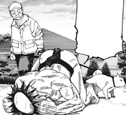 Miyo upset that no one wants to play sumo with him.