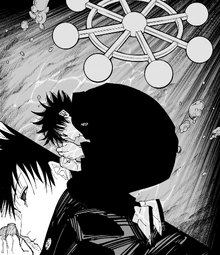 Megumi bearing Mahoraga's adaptation
